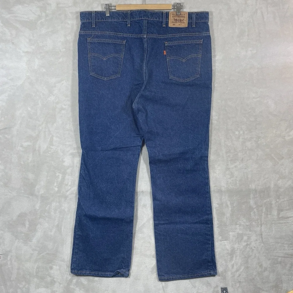 Vtg Levis Orange Tab 517 Jeans Mens 46x32 (fit 44x32) Bootcut USA 90s DARK Wash